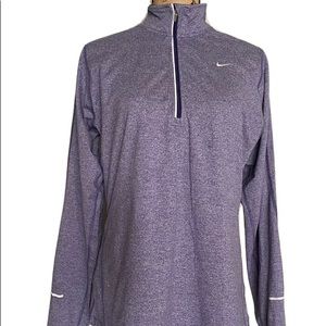 Nike Dri Fit Large Purple Running Sweatshirt